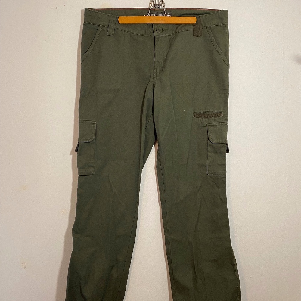 Dickies army green cargo relaxed fit pants